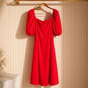 VENUS Dark Pink Midi Dress